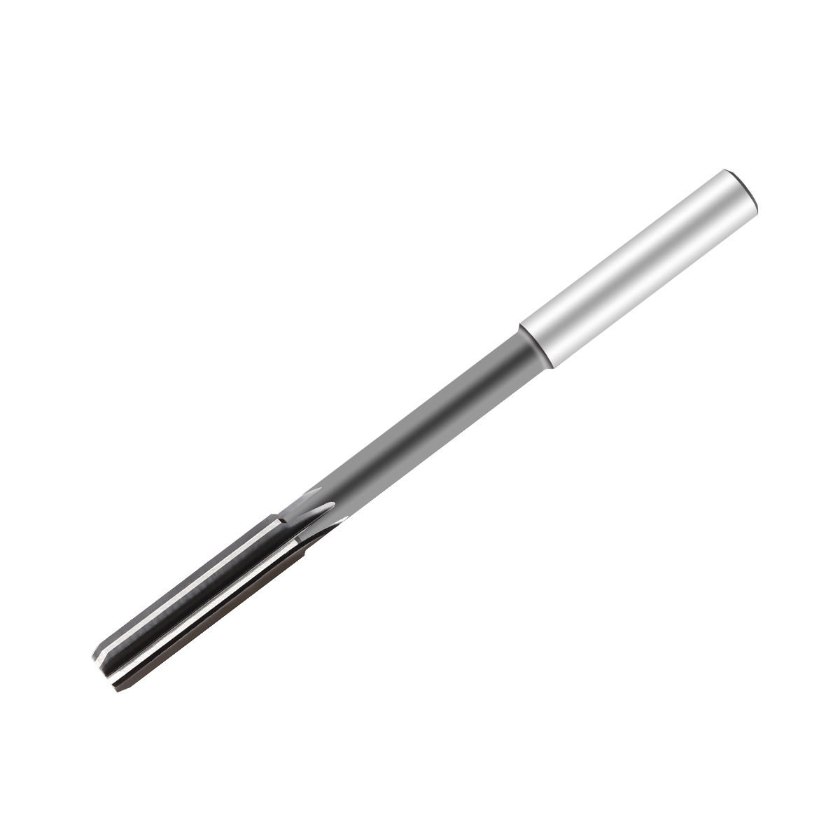 Herramientas para corte de metales CNC de alta precisión HSS, escariador sólido de carburo de tungsteno con vástago recto para metal