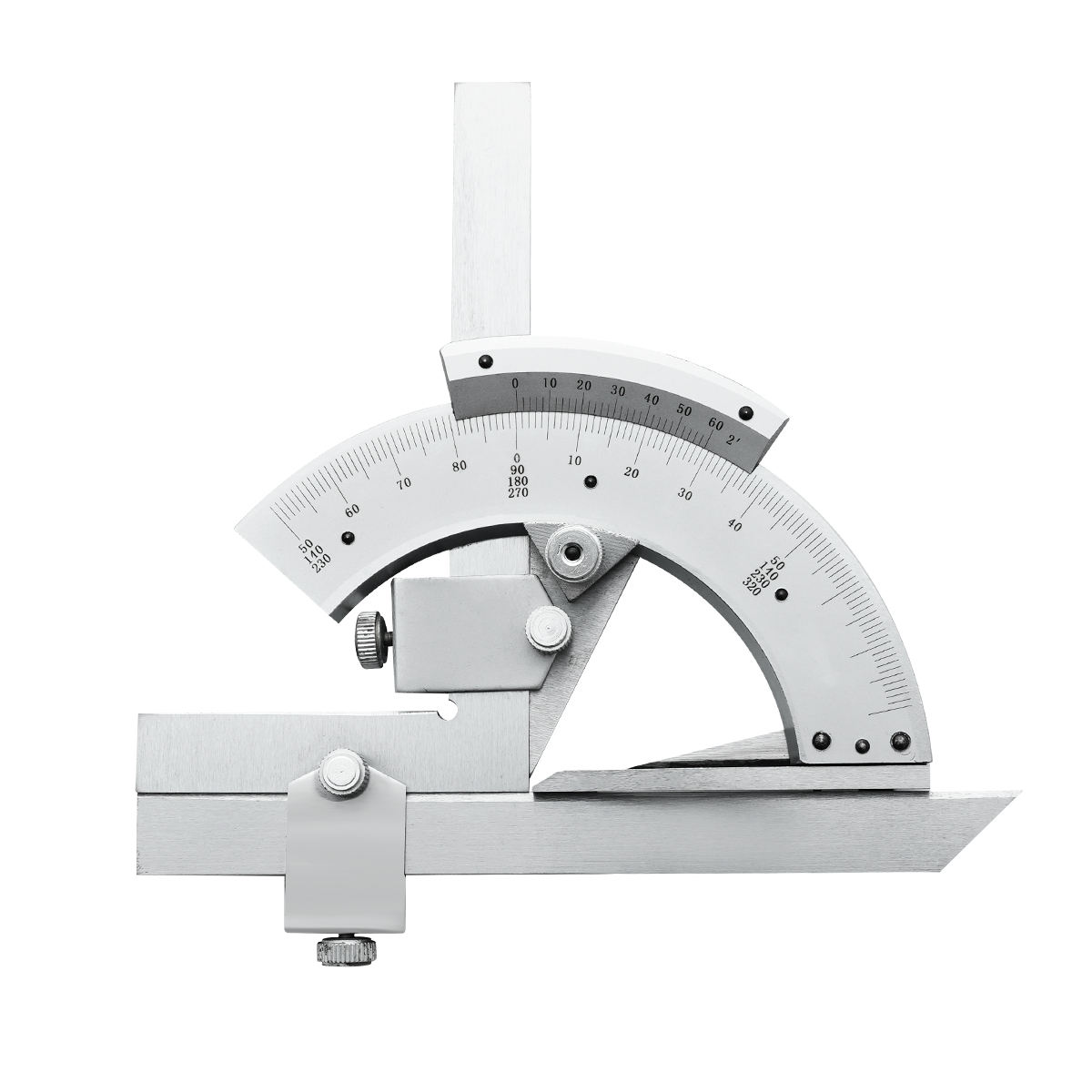 Transportador biselado Universal para multi ángel 0-320 grados, transportador Vernier biselado, herramienta de medida, regla de ángulo