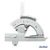 Transportador biselado Universal para multi ángel 0-320 grados, transportador Vernier biselado, herramienta de medida, regla de ángulo