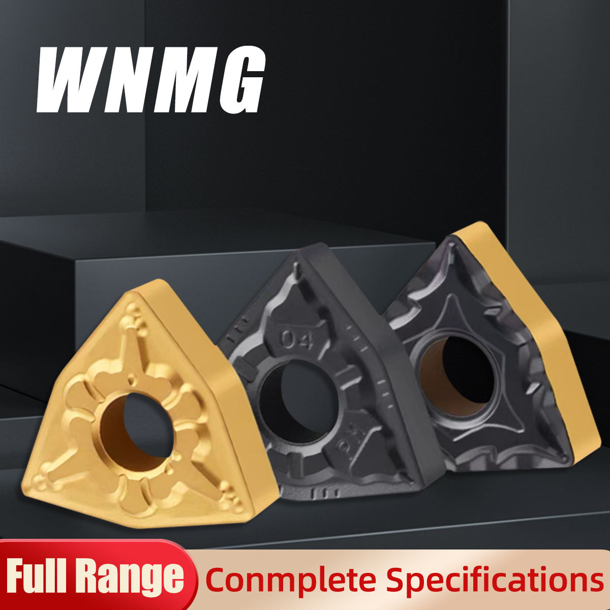 Herramienta de corte CNC WNMG de alta calidad, insertos de torneado de carburo para acabado de acero inoxidable WNMG080404/WNMG080408/WNMG080412