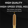 Grifos de roscado de acero recubierto de titanio HSS M35 de alta calidad, grifo de flauta recta para grifo de tornillo de máquina de acero inoxidable