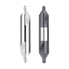Taladro central de 60 grados de acero de carburo de tungsteno HRC58, taladro de punto fijo de doble cabezal endurecido de acero inoxidable, aluminio