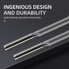 Herramientas para corte de metales CNC de alta precisión HSS, escariador sólido de carburo de tungsteno con vástago recto para metal