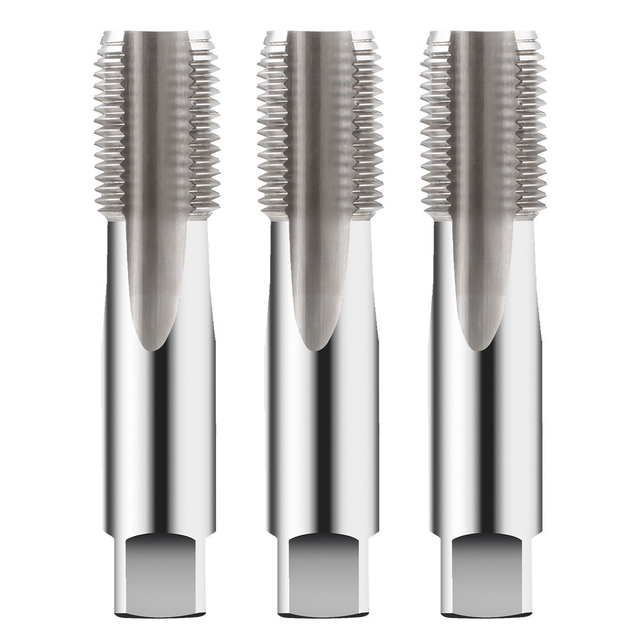 Grifo de máquina de rosca de tubo cónico hss pulgadas M1-M20 grifo de rosca de tubo para tubería de agua de acero de alta velocidad roscado dental 1/8 1/4 3/8 1/2 NPT