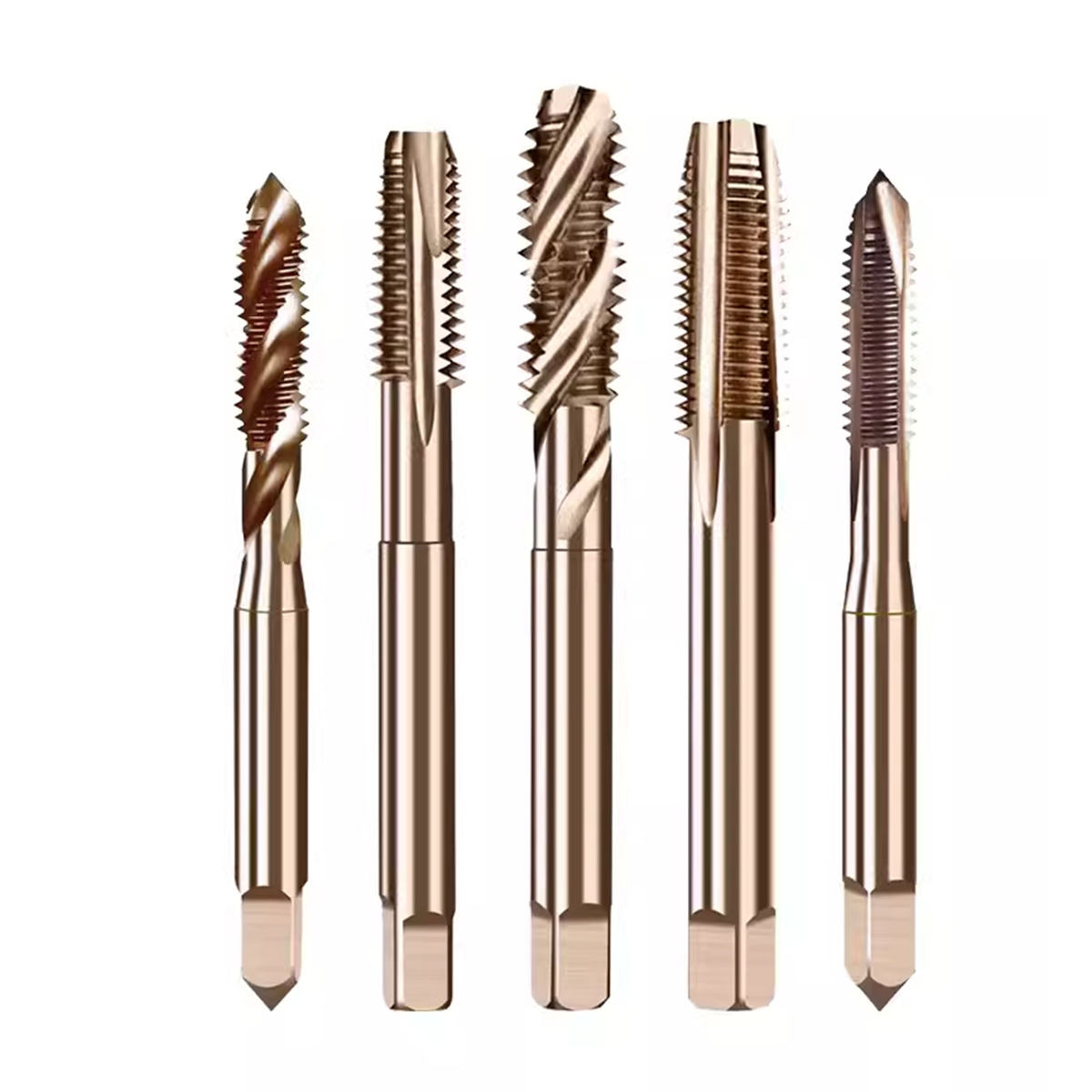Machos de roscar M35 Grifo de M3-M12 para máquina de acero de alta velocidad Grifo de acero inoxidable Punta espiral de ranura recta