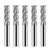 Herramientas de corte de metal cuadradas y planas, fresa de extremo Fresa para acero inoxidable, fresas de carburo de Metal de alta dureza